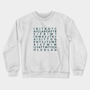 Cruel Summer IYKYK (grey & aqua) Crewneck Sweatshirt